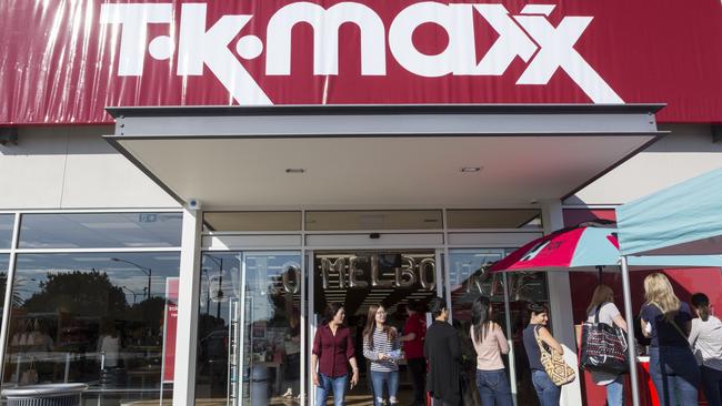 The TK Maxx store which opened in Melbourne this week.