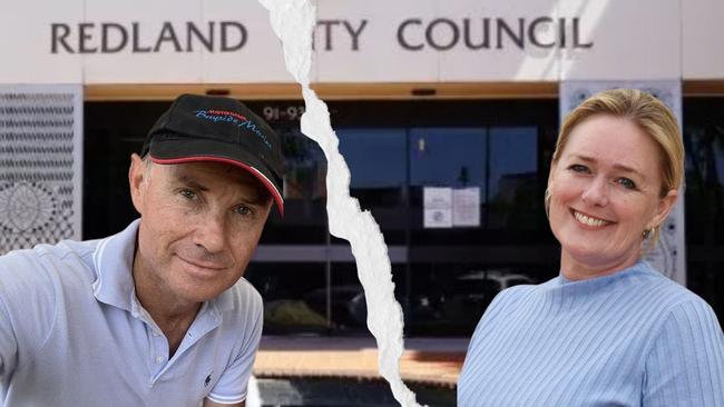 Split Redland mayoral candidates: Andrew Laming and Jos Mitchell. Pictures: Contributed