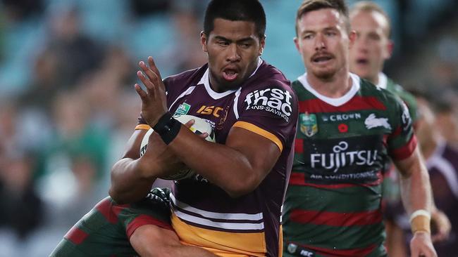 Haas enjoyed a stunning NRL debut for Brisbane. (Phil Hillyard)