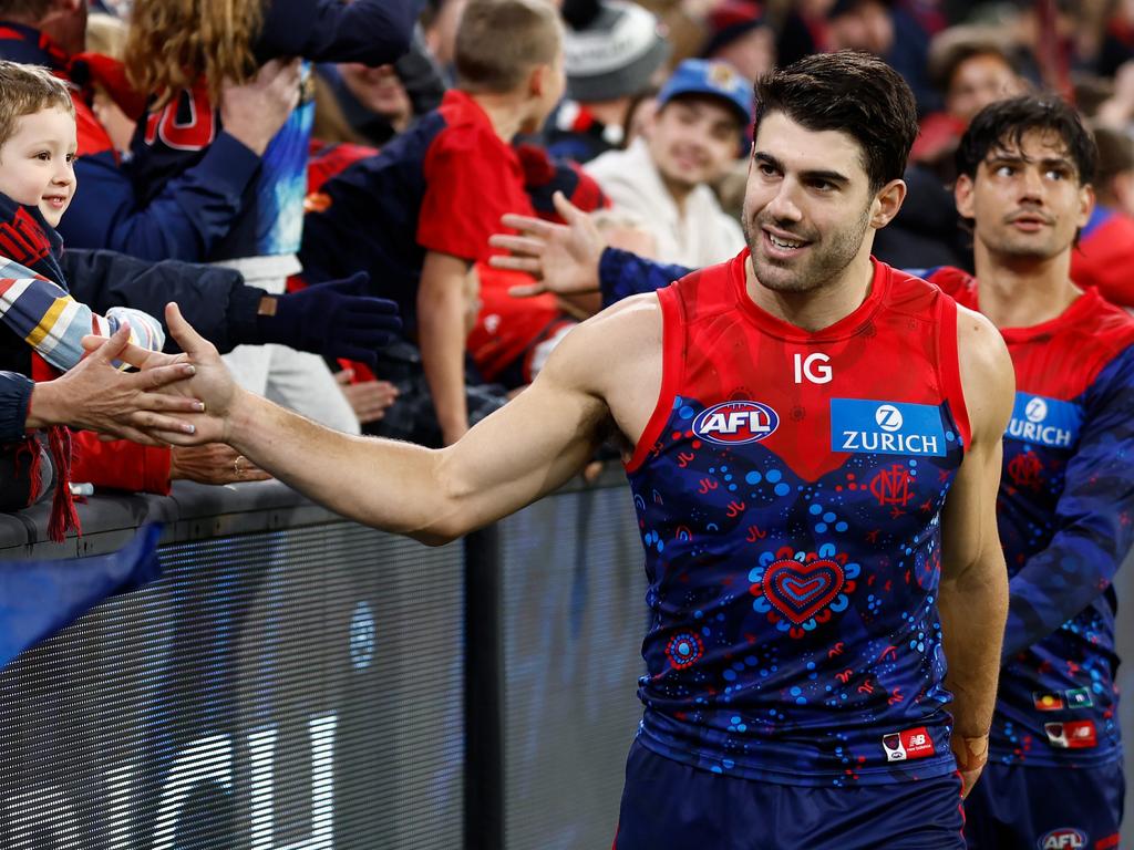 If Melbourne keep both Petracca and Pickett, it would be a strong sign that they can still turn things around. Picture: Michael Willson/AFL Photos via Getty Images