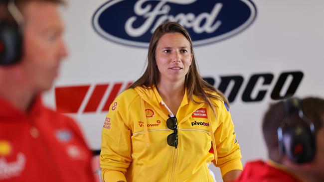 Swiss racing driver Simona De Silvestro at the Sandown 500 after arriving in Australia for her Bathurst 1000 wildcard campaign. Pic: Supplied