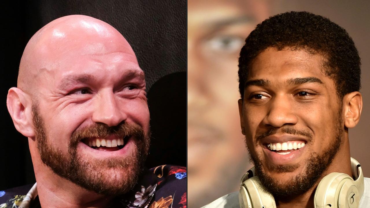 Fury and Joshua were supposed to meet in a fight for the ages. (Photos by RINGO CHIU and FAYEZ NURELDINE / AFP)