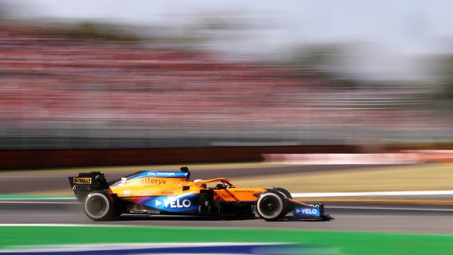 There are cosmetic similarities between the F1 car and road car. (Photo by Lars Baron/Getty Images)