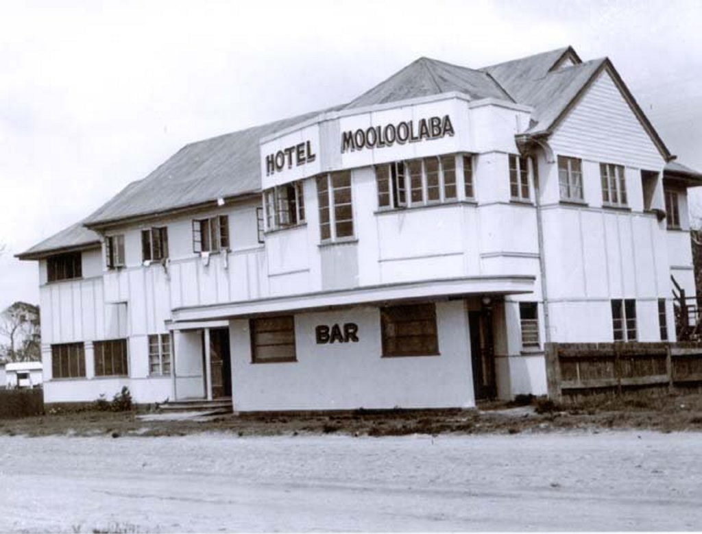 Hotel Mooloolaba 1938. (Courtesy Sunshine Coast Council Heritage Library)