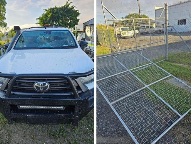 Cars stolen, windscreens smashed after business break in