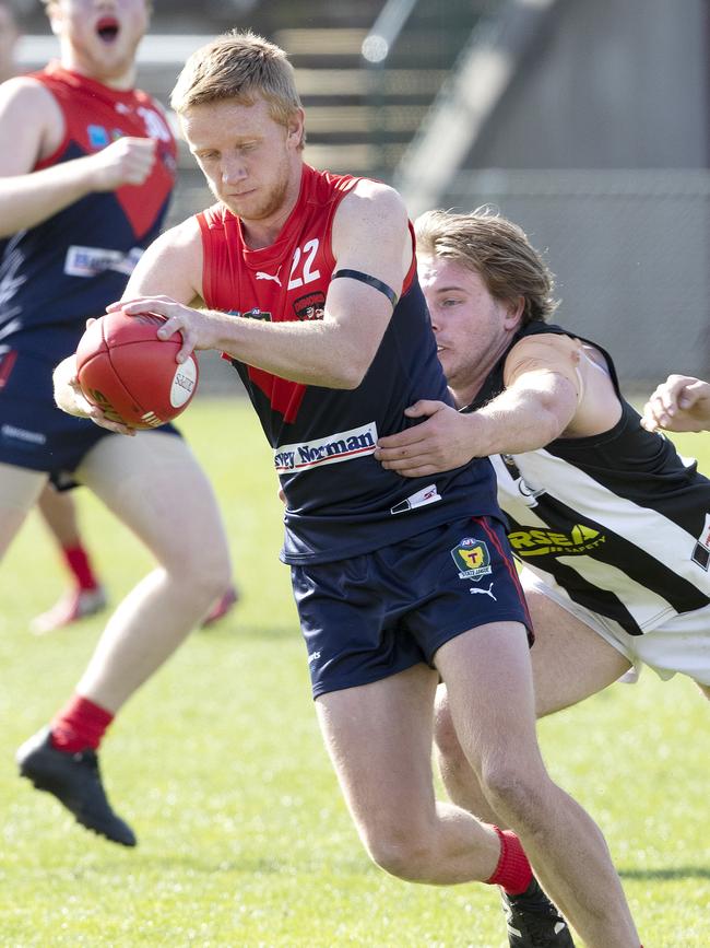 North Hobart’s Callum Kilpatrick will play with North Melbourne’s VFL side this weekend. Picture Chris Kidd