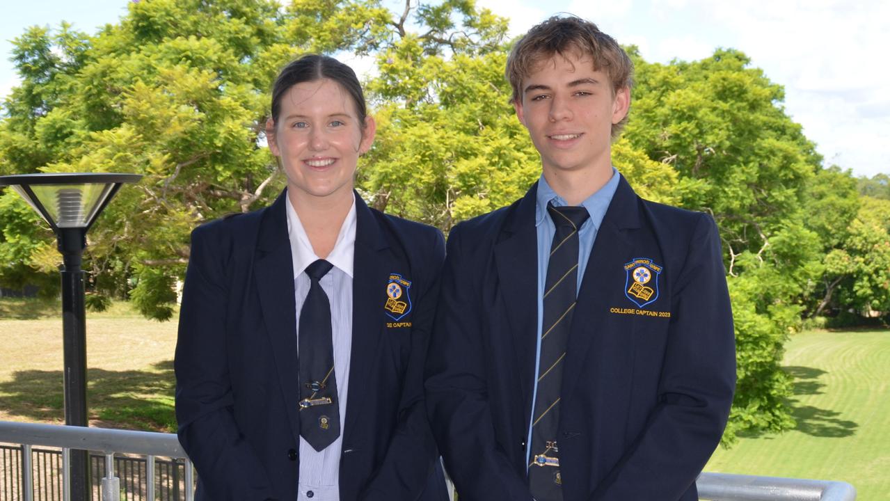 St Patrick's College Captains 2023 Lauren Cartwright and George Finger.