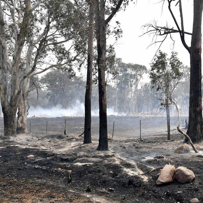Fire damage around Dalveen (near Warwick) Bushfires burning through the Southern Downs regional area near the Queensland to NSW border. Picture: NCA NewsWIRE / John Gass