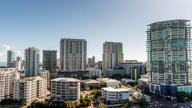 Apartment buildings in the Darwin CBD. Picture: Che Chorley