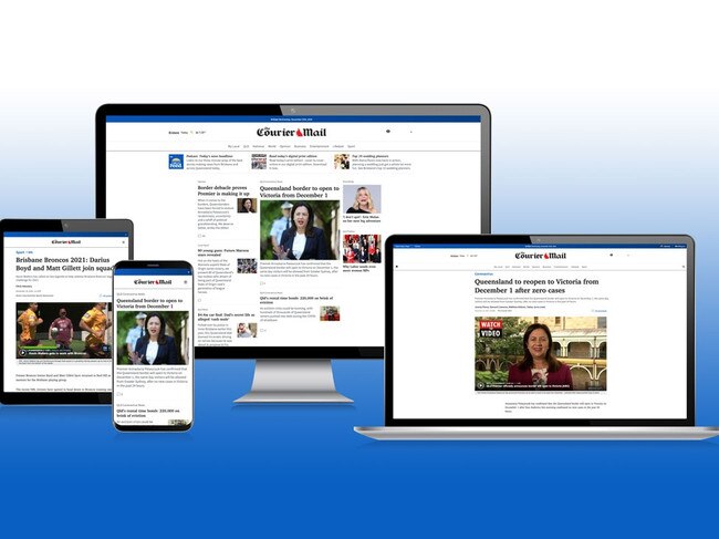 The new Courier Mail website. Photo: News Corp Australia