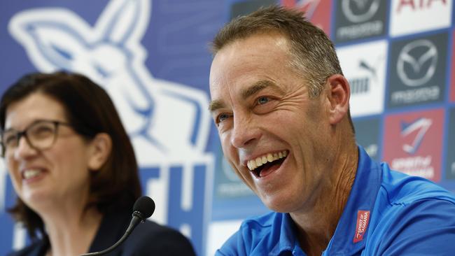 Alastair Clarkson unveiled as North Melbourne coach.