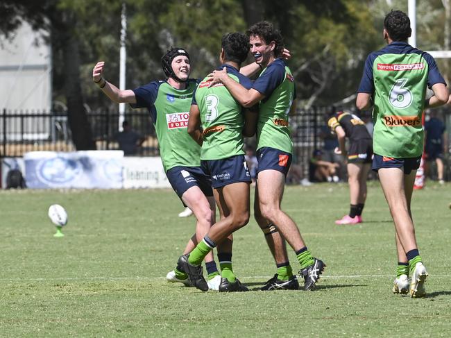 CANBERRA, AUSTRALIA, NewsWire Photos. MARCH 9, 2024: UNE Harold Matthews Cup - NSWRL Junior Reps Round Six Canberra Raiders vs Penrith Panthers at Raiders Belconnen in Canberra. Picture: NCA NewsWire / Martin Ollman