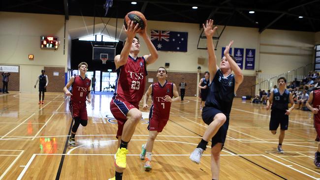 TSS basketball star Lloyd McVeigh. Photo by Richard Gosling.