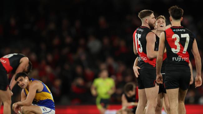 Essendon just escaped from Marvel Stadium with four points on Saturday. Picture: Robert Cianflone/Getty Images