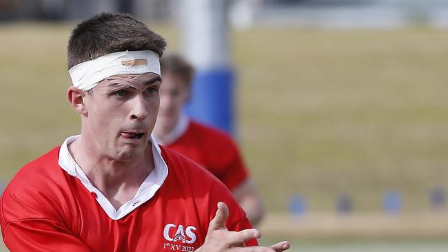 CAS's Archie Saunders playing in NSW Schools rugby union trials.