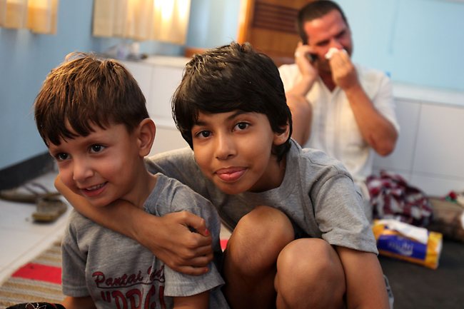 <p>Survivors of the Indonesian boat tragedy. Picture Lukman Bintoro</p>