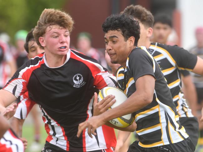QLD Rugby Union State Championships (17-18 years boys) at the Townsville Sports Precinct. Saturday May 24. Wide Bay against Capricorn. Picture: Evan Morgan
