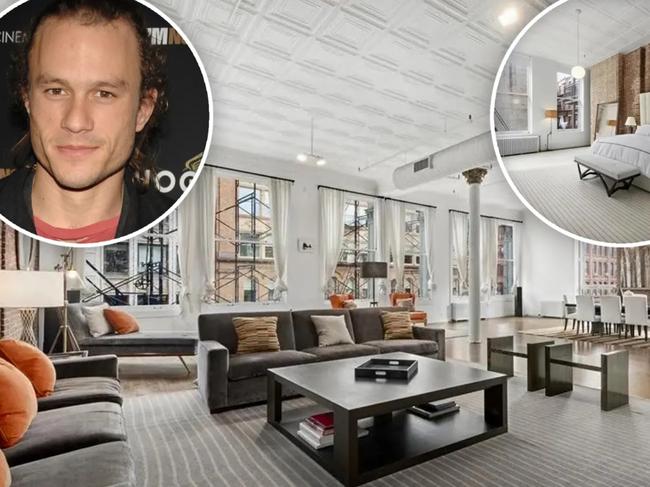 Home where Heath Ledger died sells. Pictures: Realtor.com/Getty