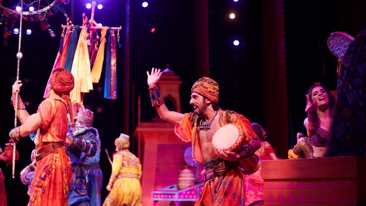 Behind the scenes at Disney's Aladdin at the Festival Centre in Adelaide, Wednesday, April 24, 2019. Picture: MATT LOXTON