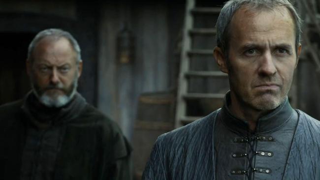 Davos (left) with Stannis.