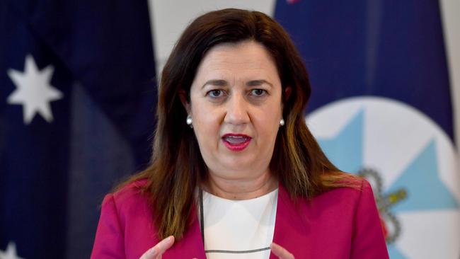 Queensland premier Annastacia Palaszczuk says an NRL match on Sunday does not pose a risk to public health. Picture: John Gass