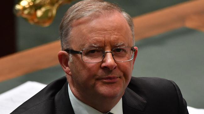 Anthony Albanese in question time on Monday. Picture: Getty Images