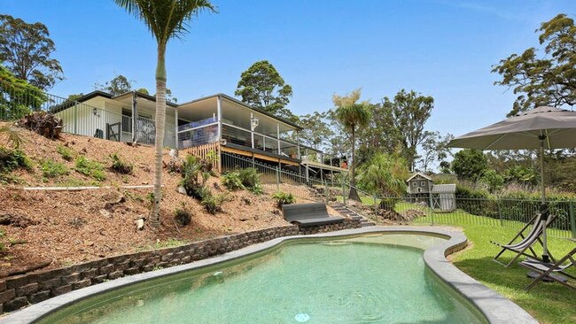 This four bedder on a 7,648.56sq m block at 58 Monday Drive, Tallebudgera Valley, is listed at $1.795m-plus.