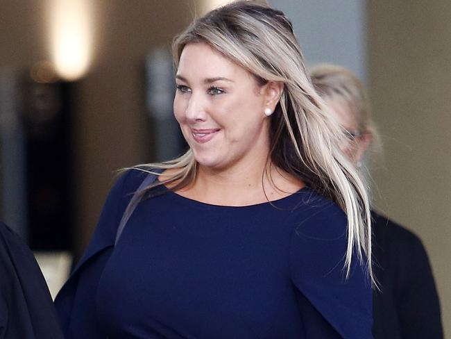 BRISBANE, AUSTRALIA - NewsWire Photos APRIL 3, 2023: Christie Lee Kennedy leaves the Brisbane Supreme court after she was charged with intentionally running over her then-husband David Larkin and his lover Zowie Noring in March 2021. Picture: NCA NewsWire/Tertius Pickard
