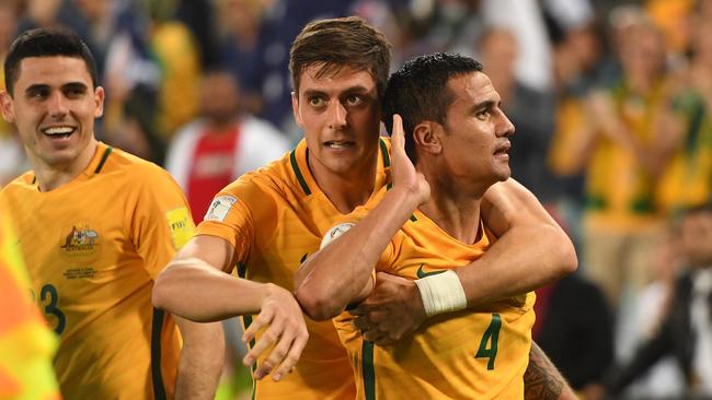 Australia's Tim Cahill. (AAP Image/Dean Lewins)