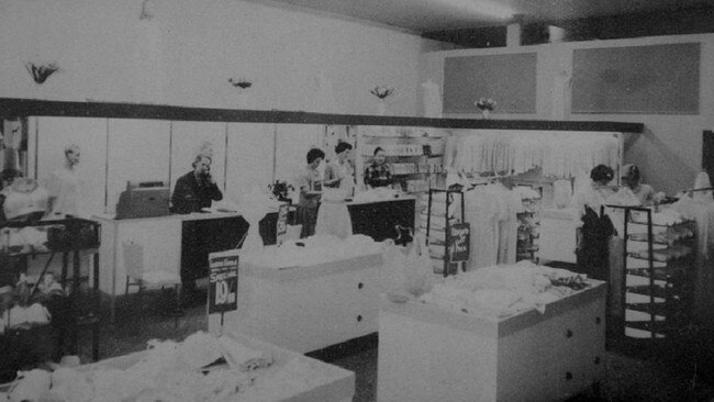 Stewarts lingerie department in 1962.