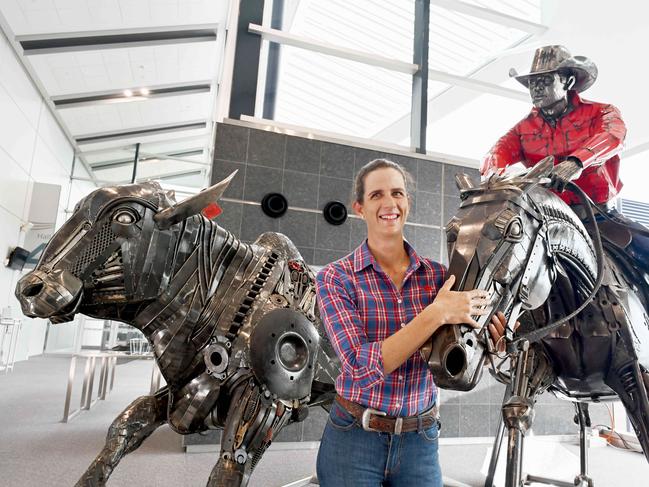 NTCA Convention at Darwin Convention Centre Artist Claire Murphy travelled all the way from Mt Isa to showcase her two years in the making welded art Ben TÃ¢â&#130;¬â&#132;¢iron Picture Julianne Osborne