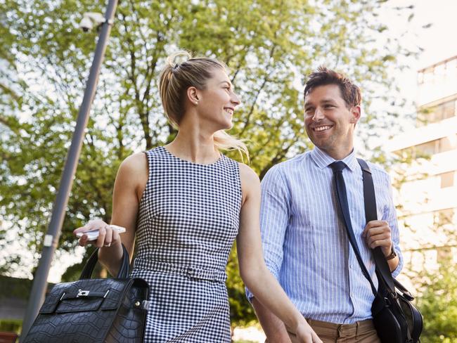 Outdoor walking meetings are becoming more popular. Picture: iStock