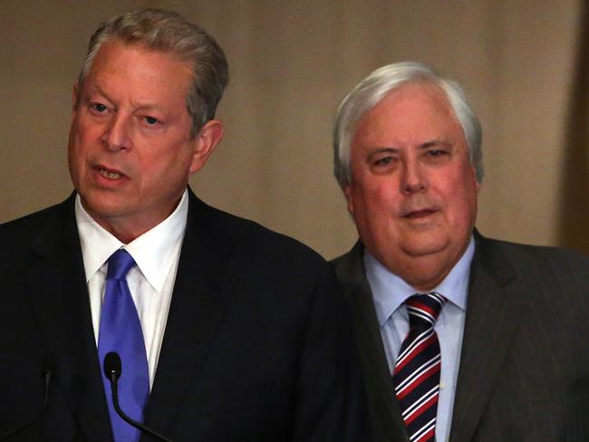 CHP: CHP: Clive Palmer and former United States Vice President Al Gore holding a press conference at Parliament House in Canberra.