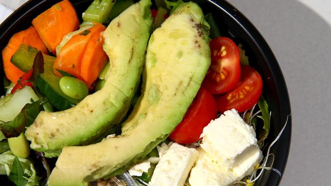 A seasonal garden salad with Kai-Ora raw seed mix from Oliver’s. Coomera did not turn out to be a good location for the healthy fast-food chain. Photo: David Clark