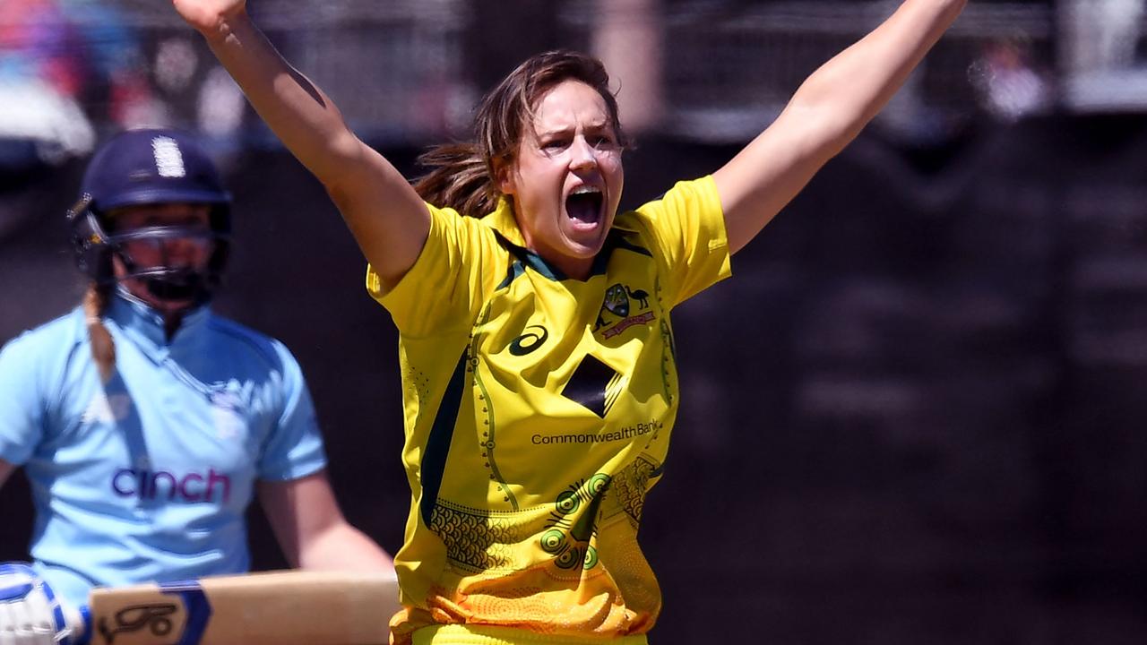 Ellyse Perry was named player of the match in Australia’s dominant ODI win over England at Junction Oval on Sunday. Picture: William West / AFP