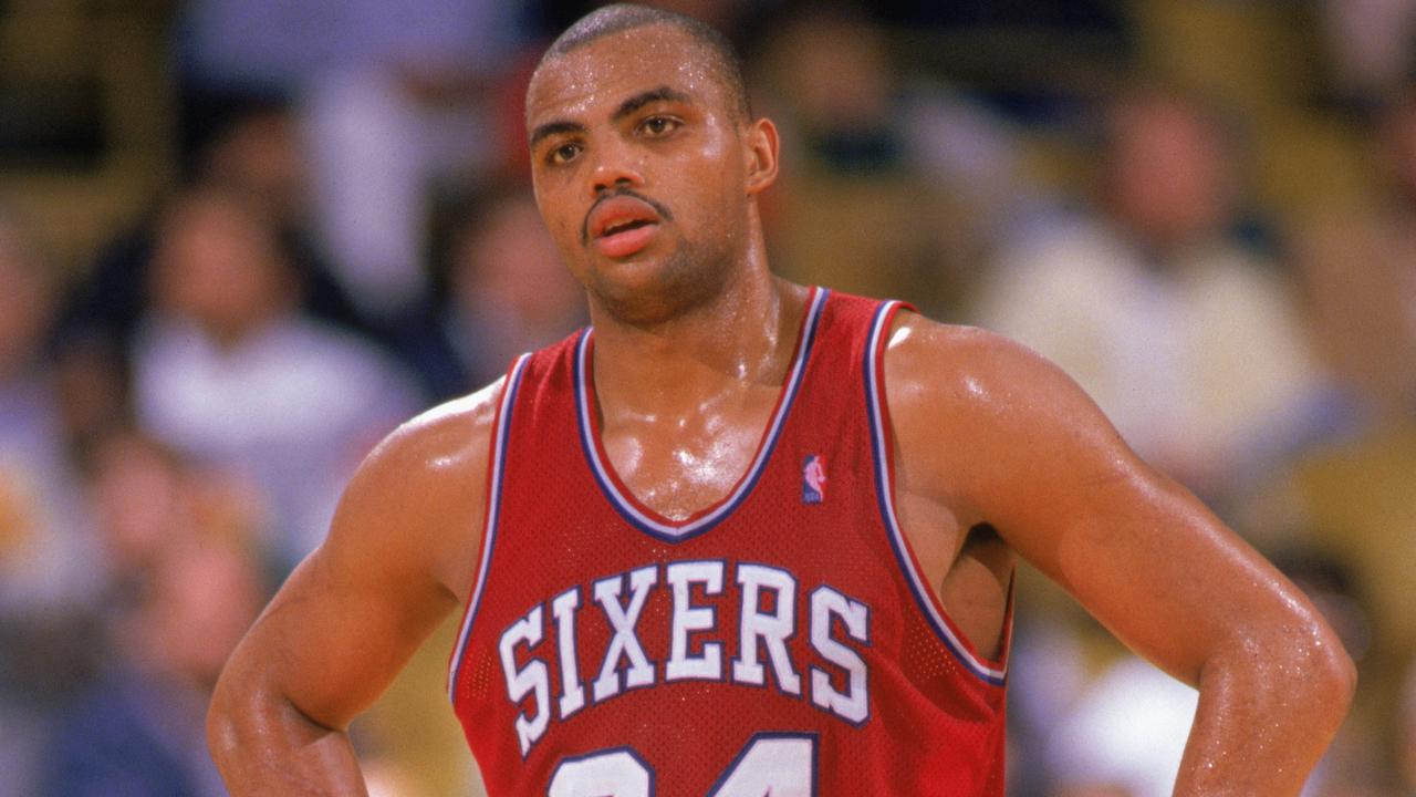 Philadelphia 76ers Charles Barkley during game vs Boston Celtics at News  Photo - Getty Images