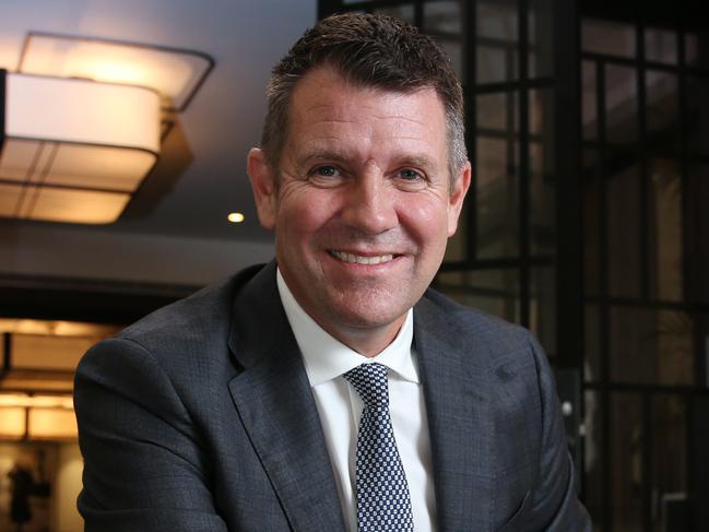 05/03/2020. Mike Baird, former NSW Premier and current chief customer officer at NAB has announced that intends to leave NAB, photographed in Sydney's CBD near to his offices. Britta Campion / The Australian