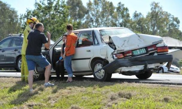 Cement truck rollover on Warrego Hwy