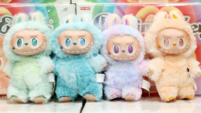 The global Labubu craze has taken Australia by storm with their fluffy bodies and toothy grins seen everywhere. Picture: Tim Hunter