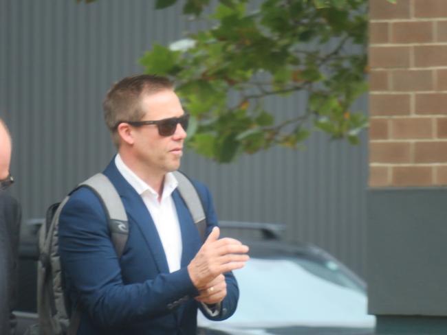 Australian Reptile Park co-owner Tim Faulkner arriving at Wyong Local Court to face one charge of high range drink-driving. Picture: NewsLocal