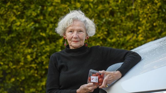 Marianne Phillips, 74, was fined $407 after being found with two sealed containers of tomatoes at Swan Hill fruit fly check point in May last year. Picture: Roy VanDerVegt