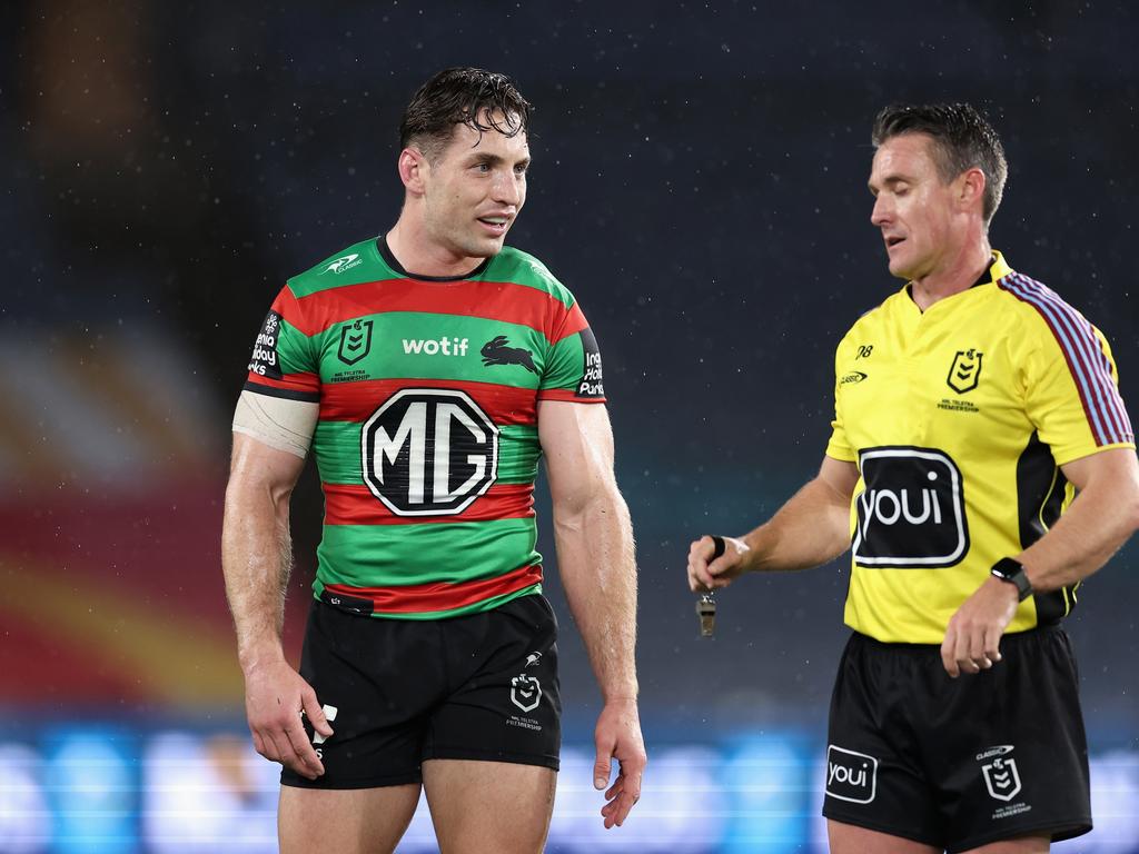 Gee was preparing to drive to Accor Stadium last Friday to control the Broncos v Rabbitohs match when he received the alarming message. Picture: Getty Images