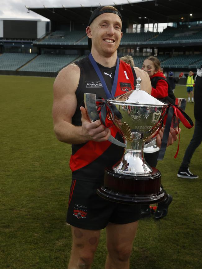 Brad Cox-Goodyer North Launceston. TSL grand final 2024 - North Launceston V Lauderdale. Picture: Nikki Davis-Jones