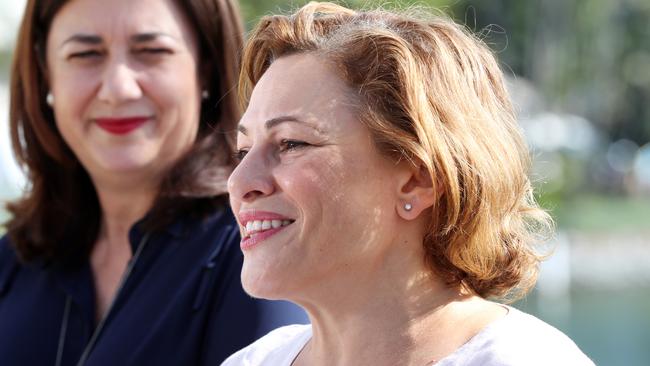 Premier Annastacia Palaszczuk and Treasurer Jackie Trad.