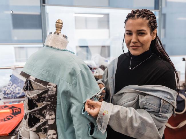 Ginan Tabbouch is showcasing her unisex streetwear designs at Mercedes Benz Fashion Week Australia 2018.