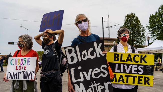 Black Lives Matter protesters in Wisconsin. Picture: AFP