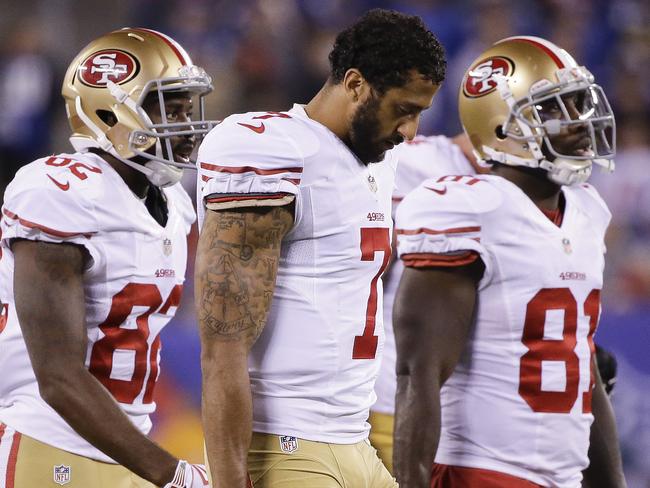 Colin Kaepernick was clearly disappointed in notching a 1-4 record with his side’s loss to the New York Giants.