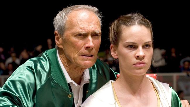 Eastwood and Hilary Swank in Million Dollar Baby (2004).