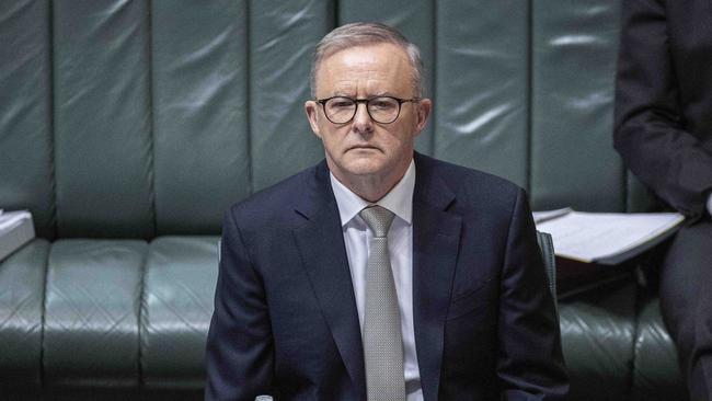 Anthony Albanese during Question Time in Parliament House in Canberra. Picture: NCA NewsWire / Gary Ramage