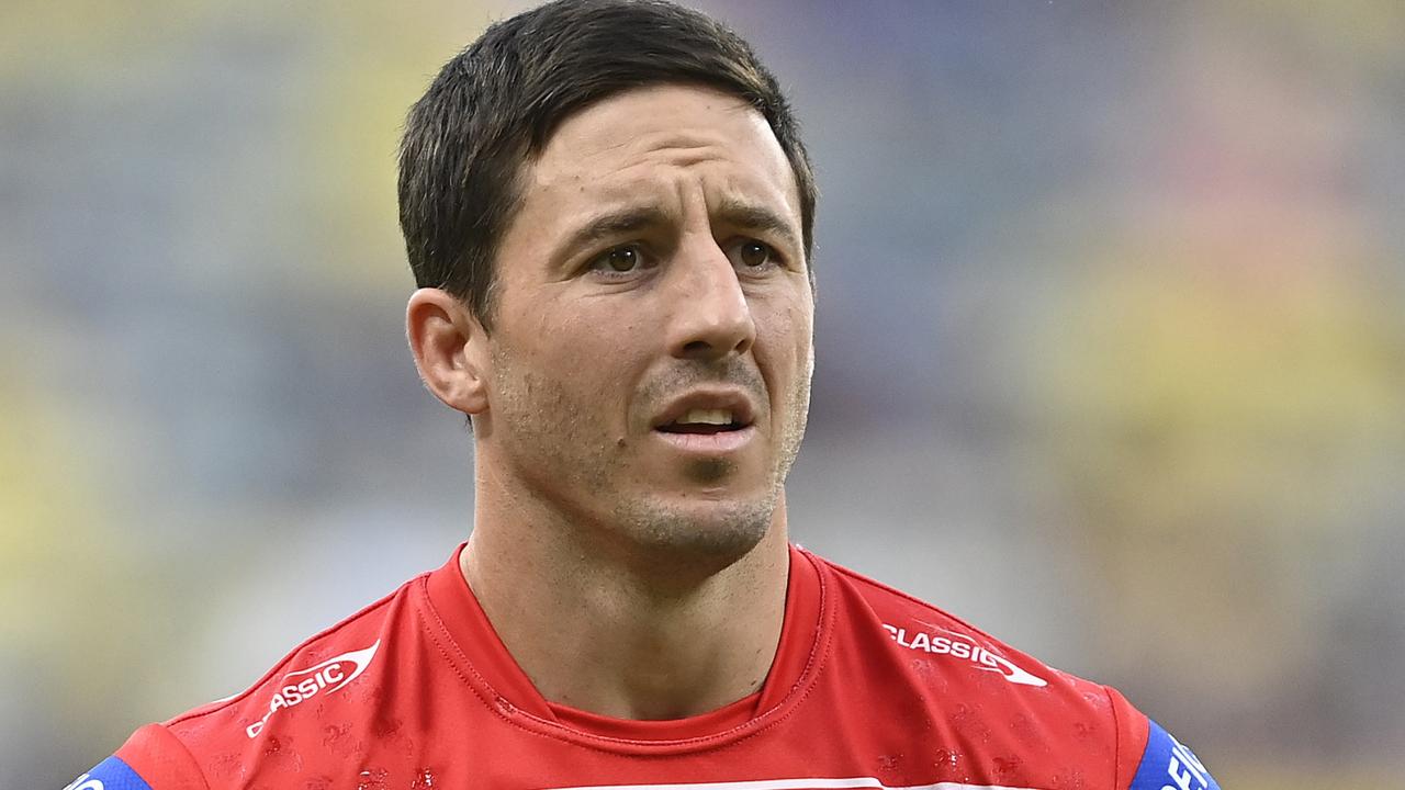 Ben Hunt of the Dragons warms up before the start of the round 11 NRL match between North Queensland Cowboys and St George Illawarra Dragons at Qld Country Bank Stadium on May 13, 2023 in Townsville, Australia. (Photo by Ian Hitchcock/Getty Images)